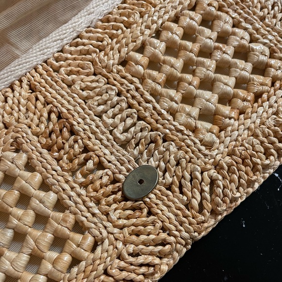 Vintage 1970’s Joske’s Italian Straw Clutch Purse - Picture 3 of 6